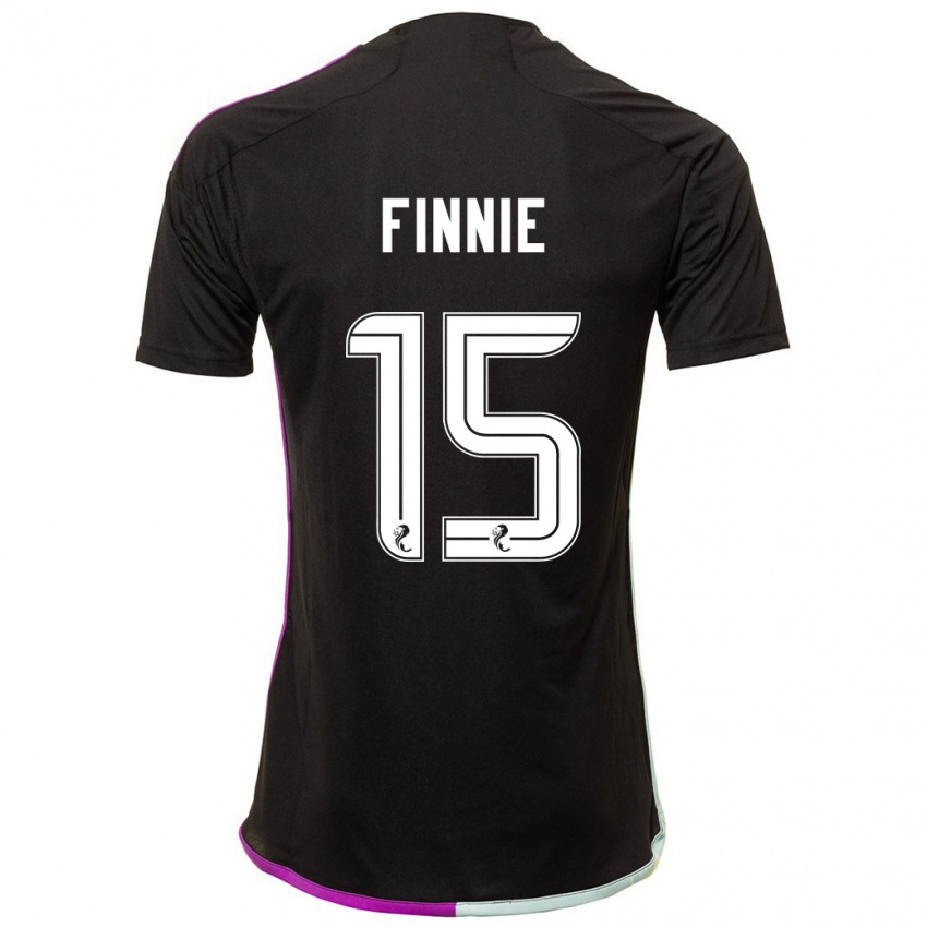 Kinder Maddison Finnie #15 Schwarz Auswärtstrikot Trikot 2023/24 T-Shirt