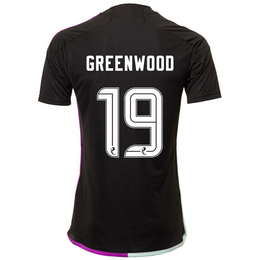 Kinder Brodie Greenwood #19 Schwarz Auswärtstrikot Trikot 2023/24 T-Shirt