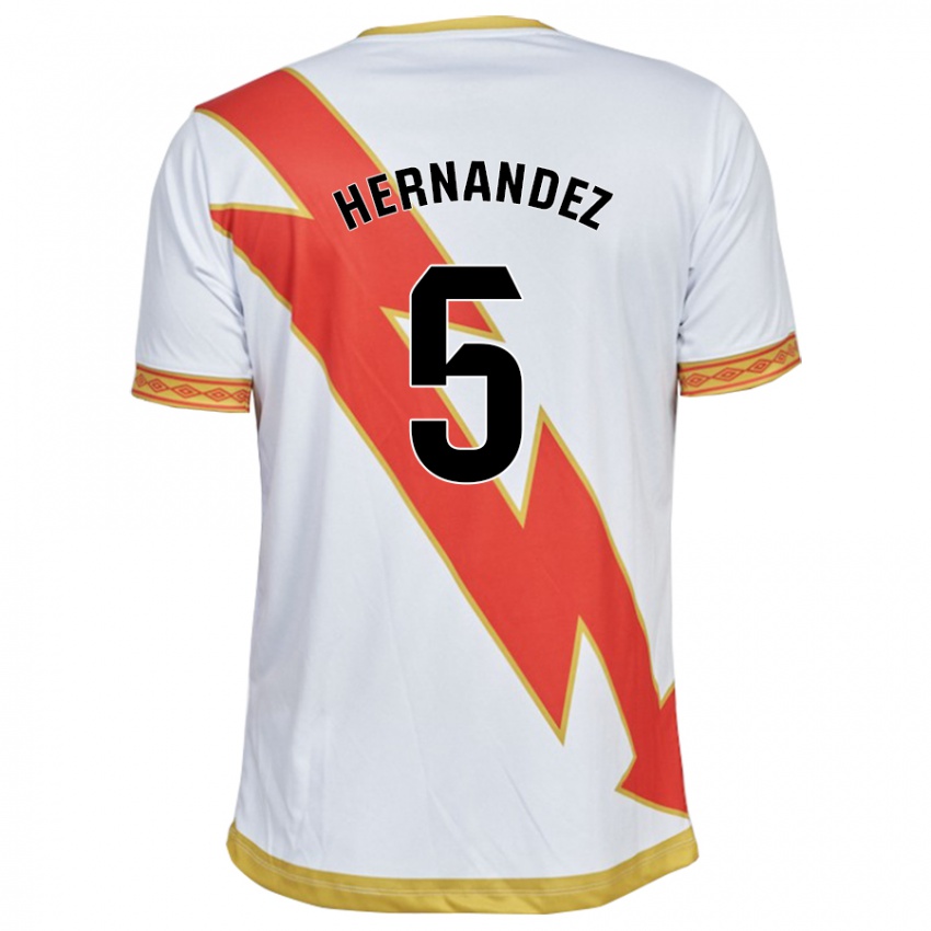 Herren Aridane Hernández #5 Weiß Heimtrikot Trikot 2023/24 T-Shirt