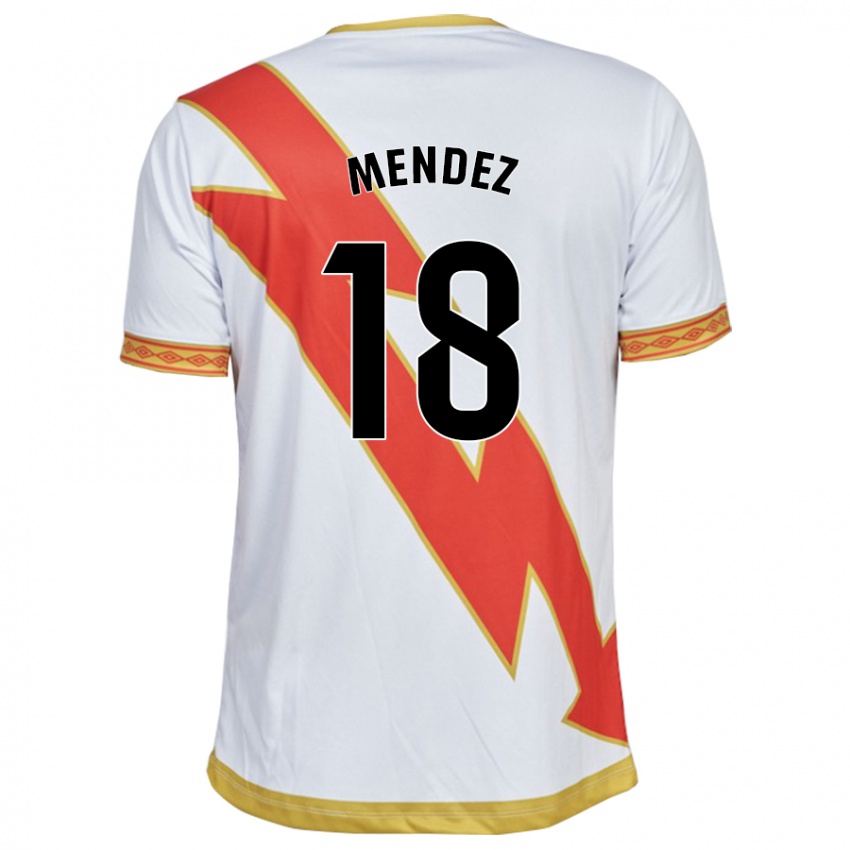 Herren Diego Méndez #18 Weiß Heimtrikot Trikot 2023/24 T-Shirt