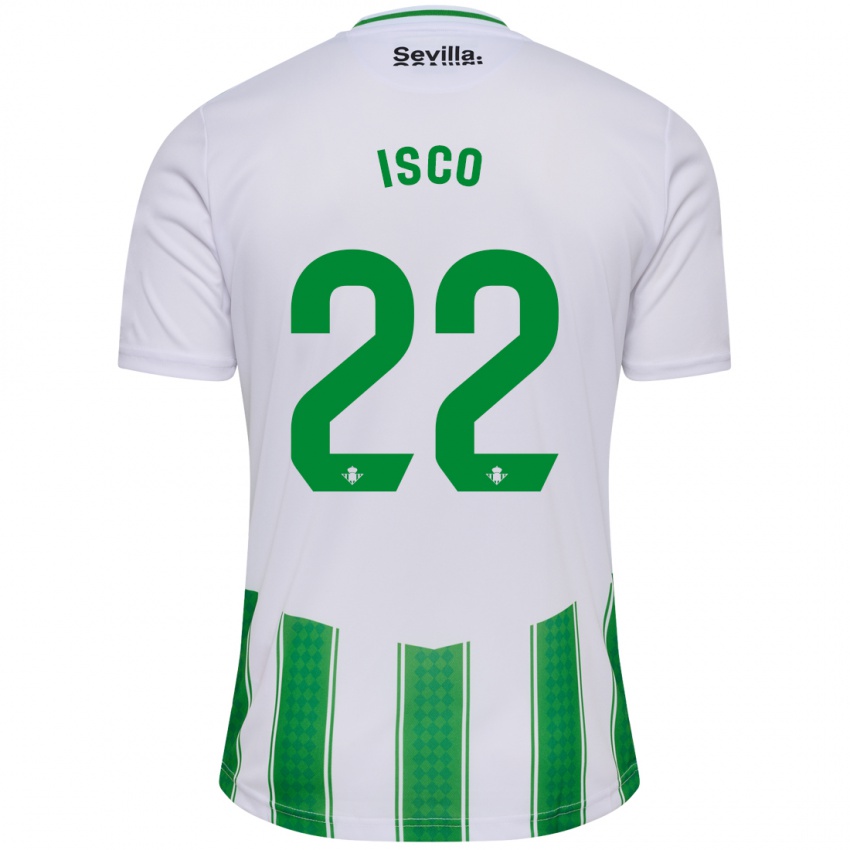 Herren Isco #22 Weiß Heimtrikot Trikot 2023/24 T-Shirt