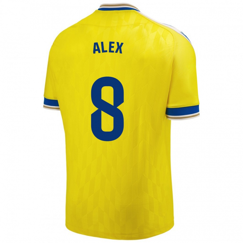 Herren Álex Fernández #8 Gelb Heimtrikot Trikot 2023/24 T-Shirt