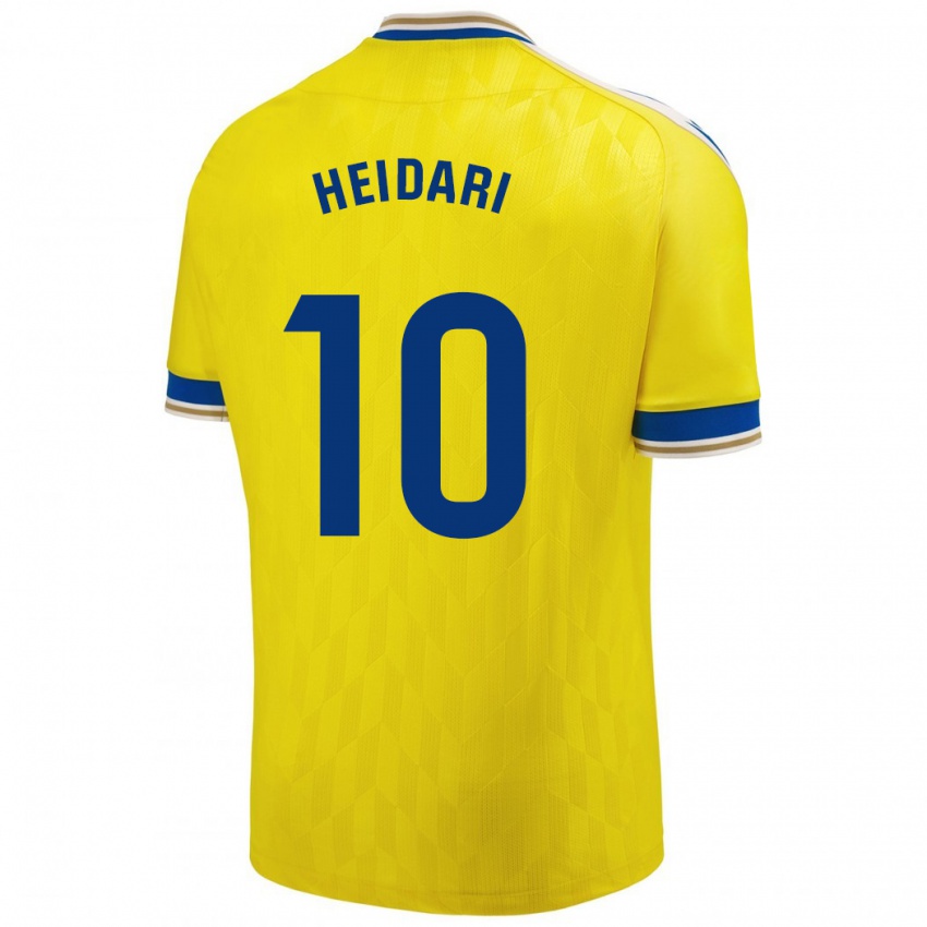 Herren Arman Heidari #10 Gelb Heimtrikot Trikot 2023/24 T-Shirt