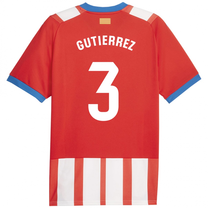 Herren Miguel Gutierrez #3 Rot-Weiss Heimtrikot Trikot 2023/24 T-Shirt