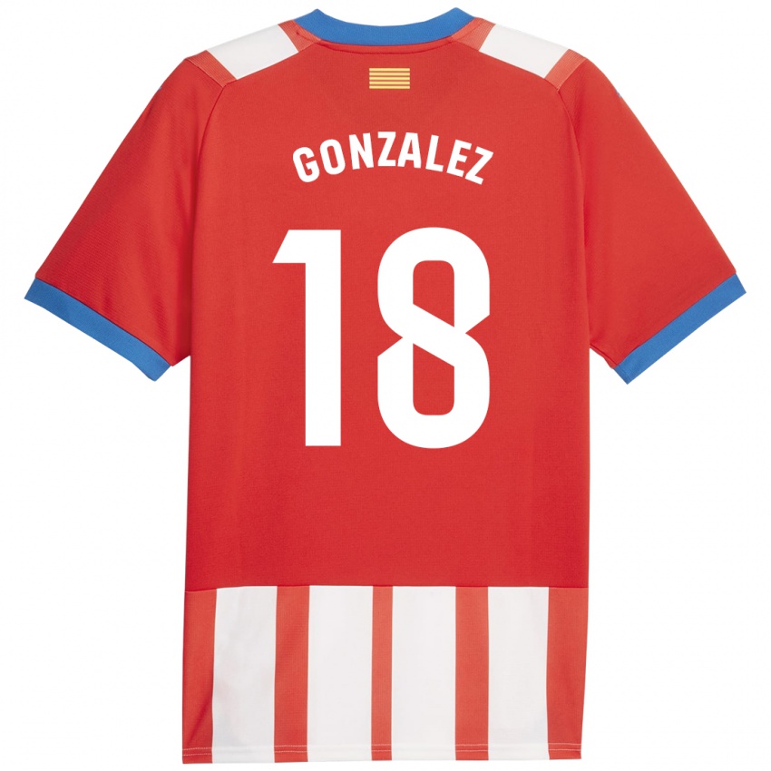 Herren Gerard Gonzalez #18 Rot-Weiss Heimtrikot Trikot 2023/24 T-Shirt