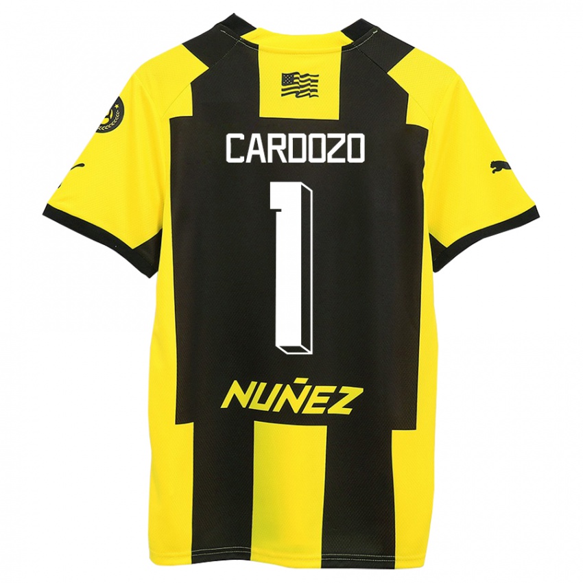 Herren Thiago Cardozo #1 Gelb Schwarz Heimtrikot Trikot 2023/24 T-Shirt