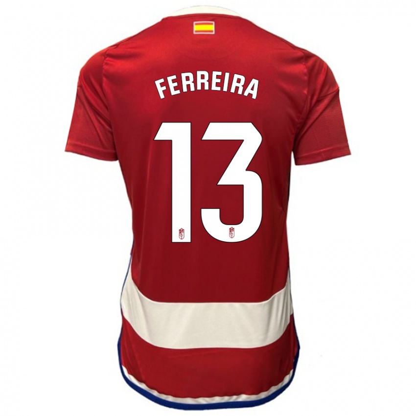 Herren Andre Ferreira #13 Rot Heimtrikot Trikot 2023/24 T-Shirt