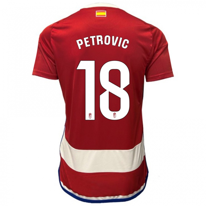 Herren Njegos Petrovic #18 Rot Heimtrikot Trikot 2023/24 T-Shirt