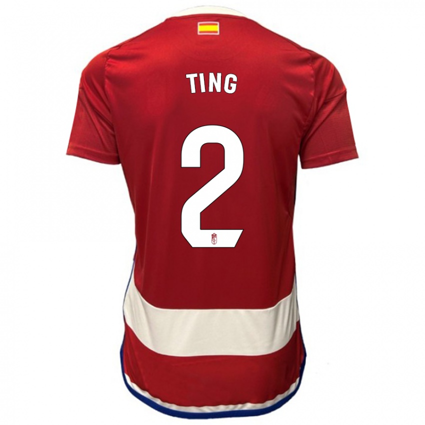 Herren Xie Ting #2 Rot Heimtrikot Trikot 2023/24 T-Shirt