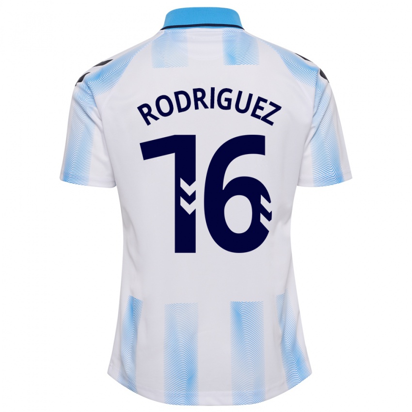 Herren Genaro Rodríguez #16 Weiß Blau Heimtrikot Trikot 2023/24 T-Shirt