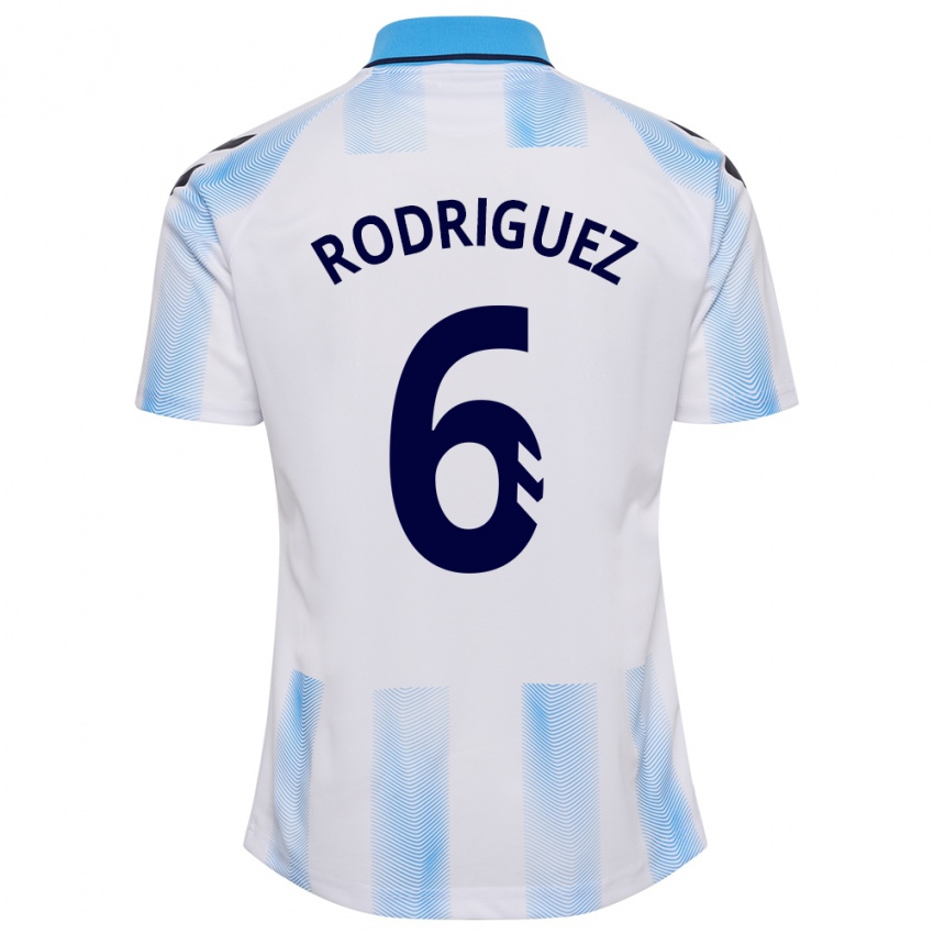 Herren Rafa Rodríguez #6 Weiß Blau Heimtrikot Trikot 2023/24 T-Shirt