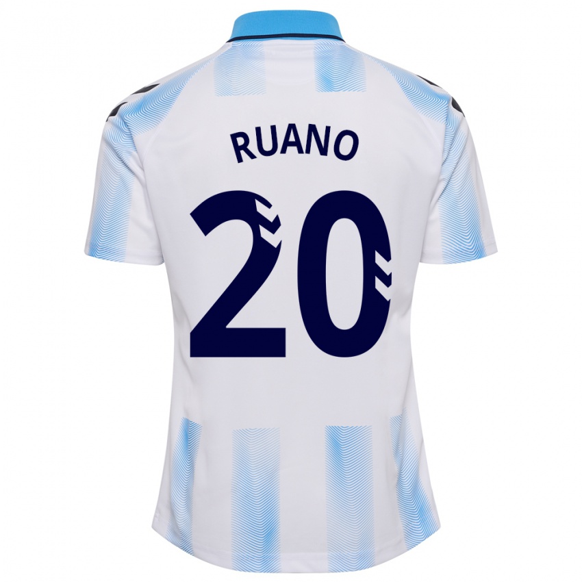 Herren Celia Ruano #20 Weiß Blau Heimtrikot Trikot 2023/24 T-Shirt