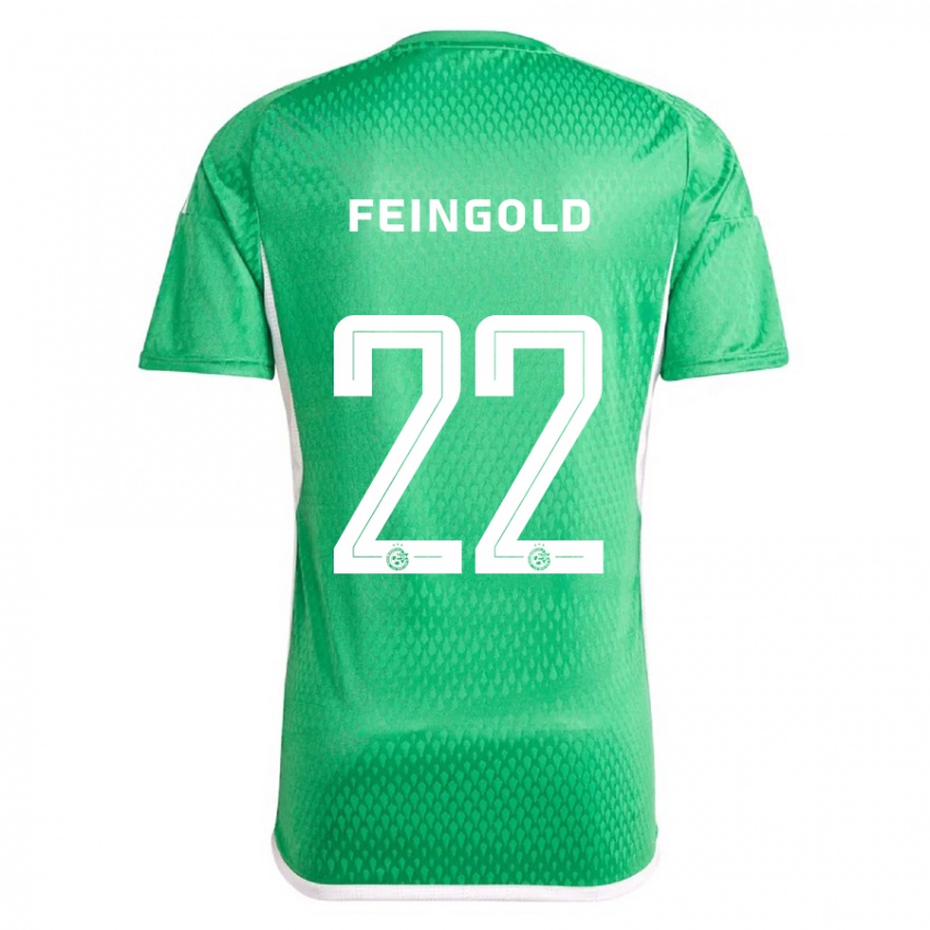 Herren Ilay Feingold #22 Weiß Blau Heimtrikot Trikot 2023/24 T-Shirt