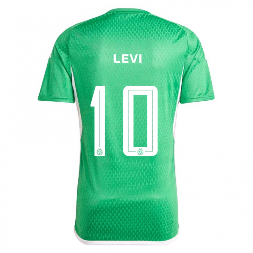 Herren Yarin Levi #10 Weiß Blau Heimtrikot Trikot 2023/24 T-Shirt
