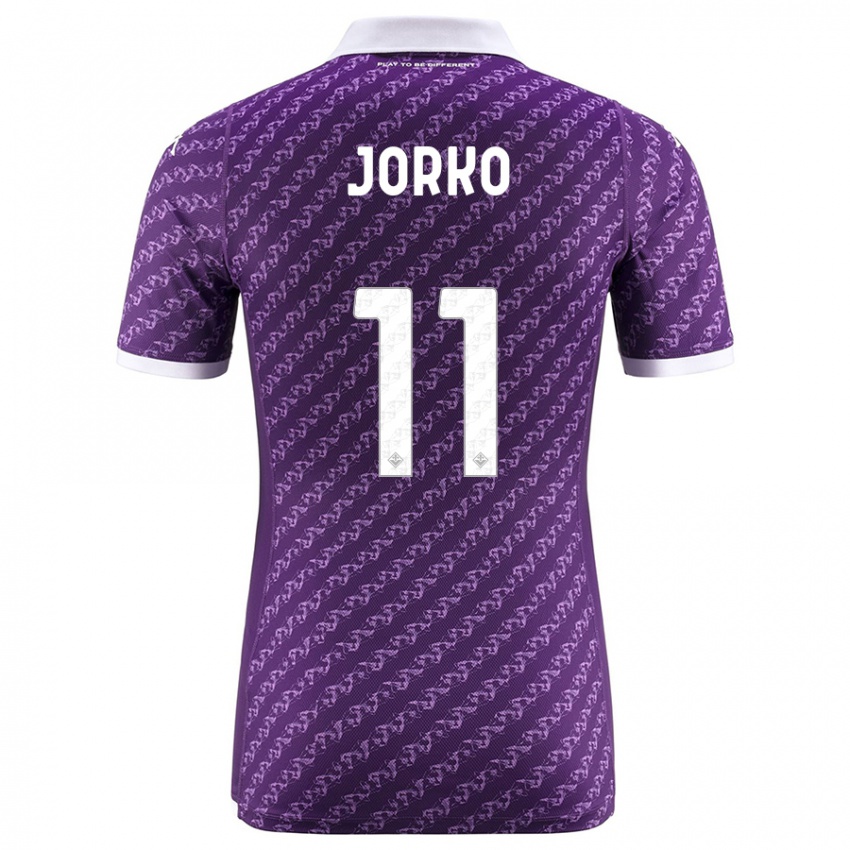 Herren Jonathan Ikone #11 Violett Heimtrikot Trikot 2023/24 T-Shirt