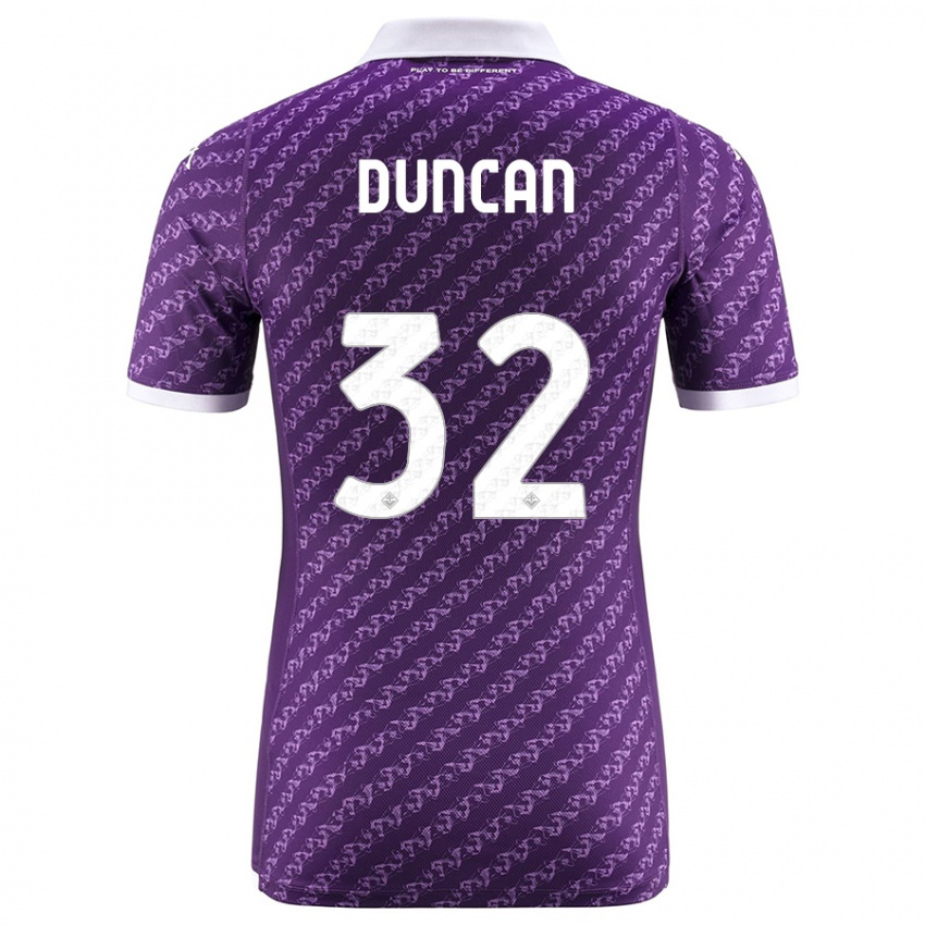 Herren Alfred Duncan #32 Violett Heimtrikot Trikot 2023/24 T-Shirt