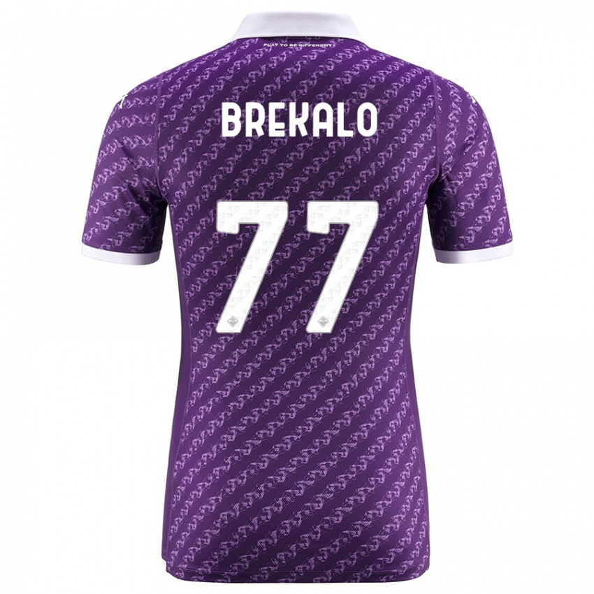 Herren Josip Brekalo #77 Violett Heimtrikot Trikot 2023/24 T-Shirt