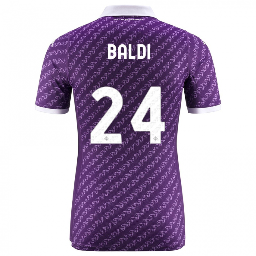 Herren Rachele Baldi #24 Violett Heimtrikot Trikot 2023/24 T-Shirt