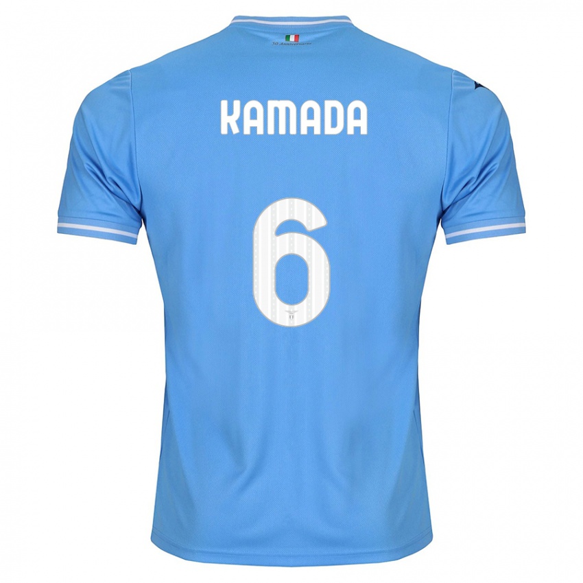 Herren Daichi Kamada #6 Blau Heimtrikot Trikot 2023/24 T-Shirt