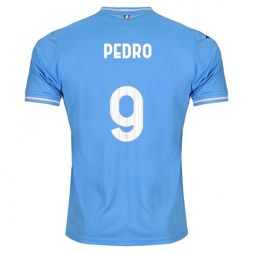 Herren Pedro #9 Blau Heimtrikot Trikot 2023/24 T-Shirt