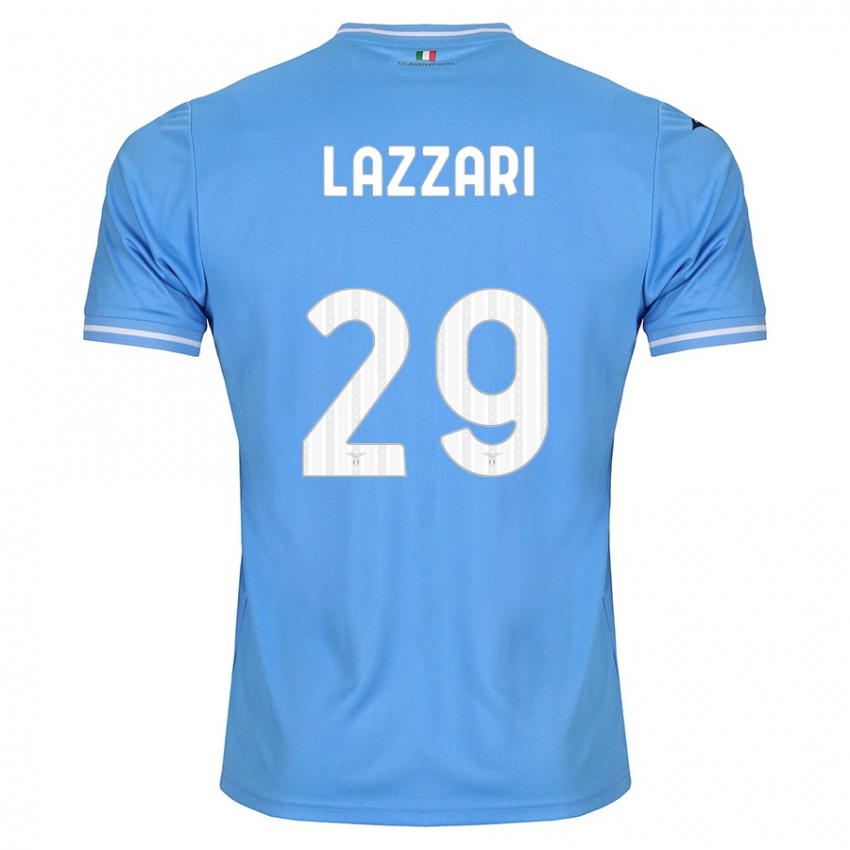Herren Manuel Lazzari #29 Blau Heimtrikot Trikot 2023/24 T-Shirt