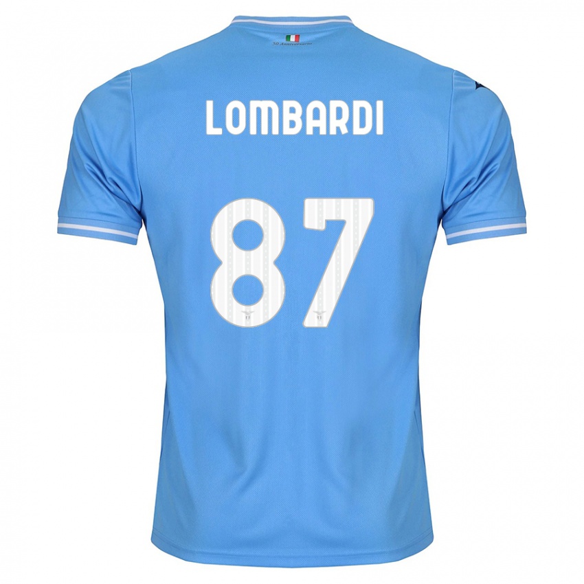 Herren Cristiano Lombardi #87 Blau Heimtrikot Trikot 2023/24 T-Shirt