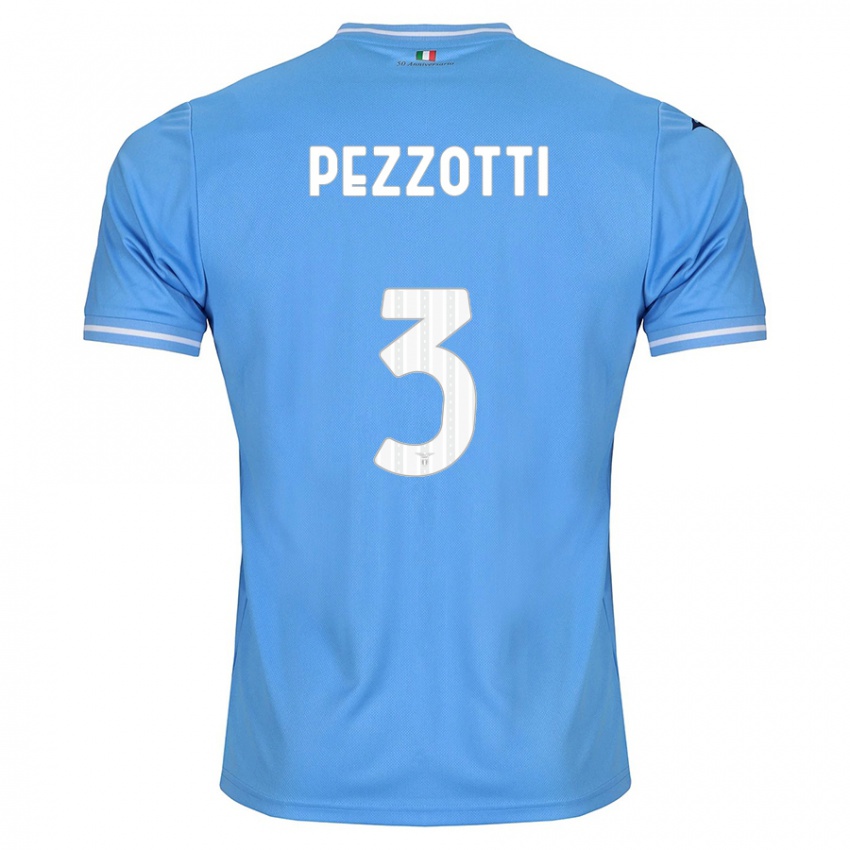 Herren Arianna Pezzotti #3 Blau Heimtrikot Trikot 2023/24 T-Shirt