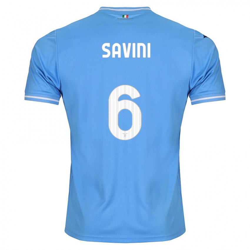 Herren Federica Savini #6 Blau Heimtrikot Trikot 2023/24 T-Shirt