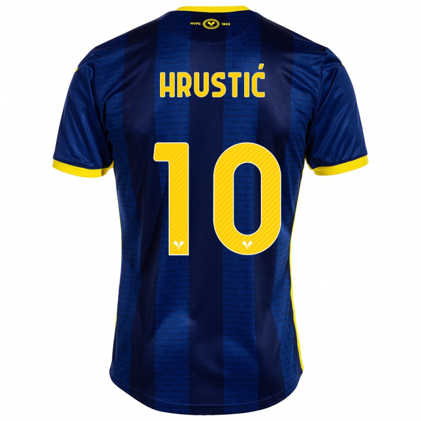 Herren Ajdin Hrustic #10 Marine Heimtrikot Trikot 2023/24 T-Shirt