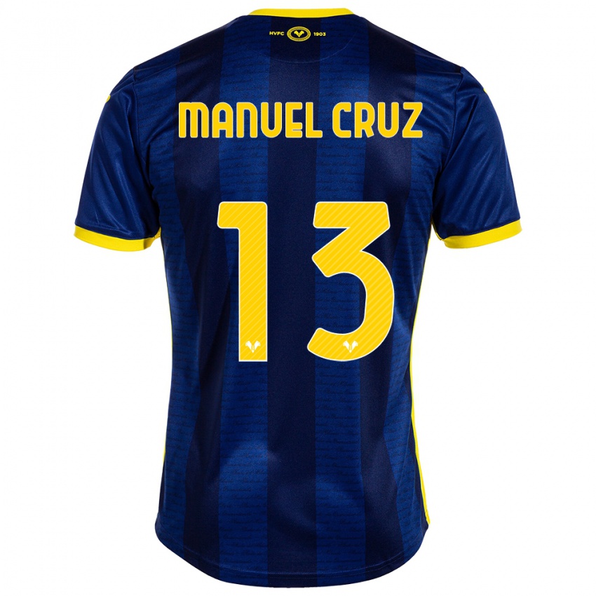 Herren Juan Manuel Cruz #13 Marine Heimtrikot Trikot 2023/24 T-Shirt