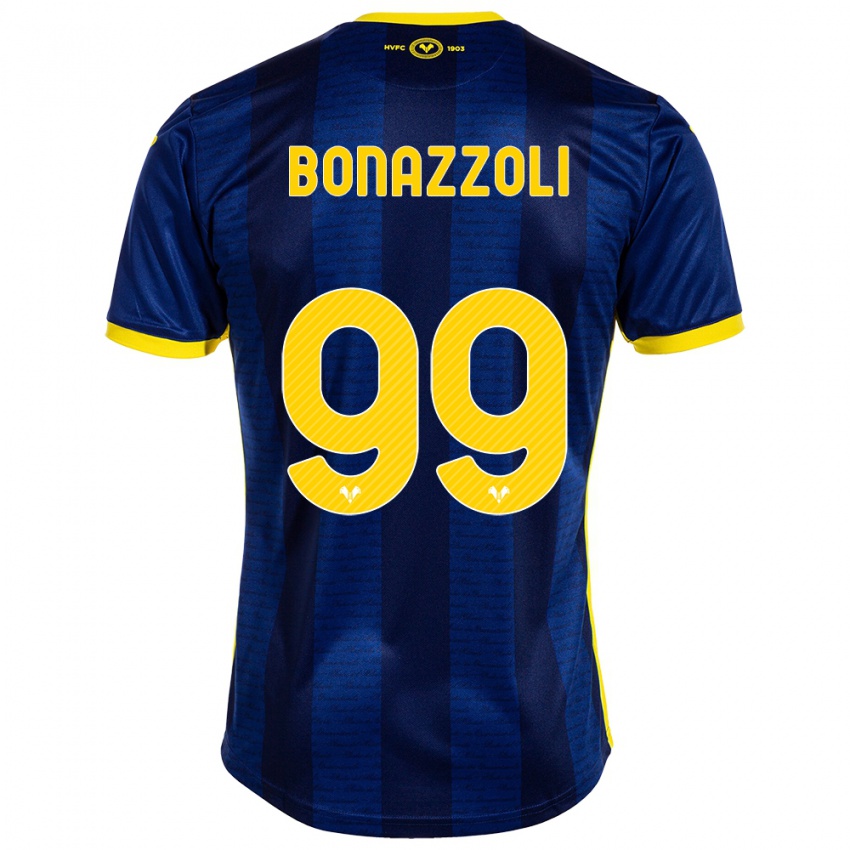 Herren Federico Bonazzoli #99 Marine Heimtrikot Trikot 2023/24 T-Shirt