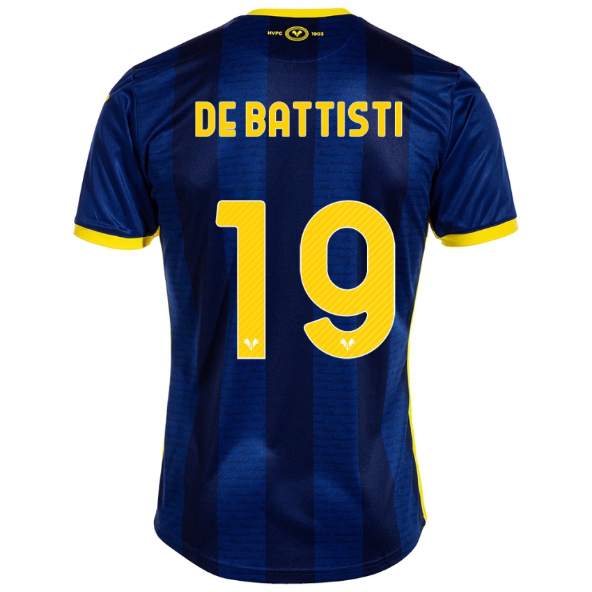 Herren Davide De Battisti #19 Marine Heimtrikot Trikot 2023/24 T-Shirt