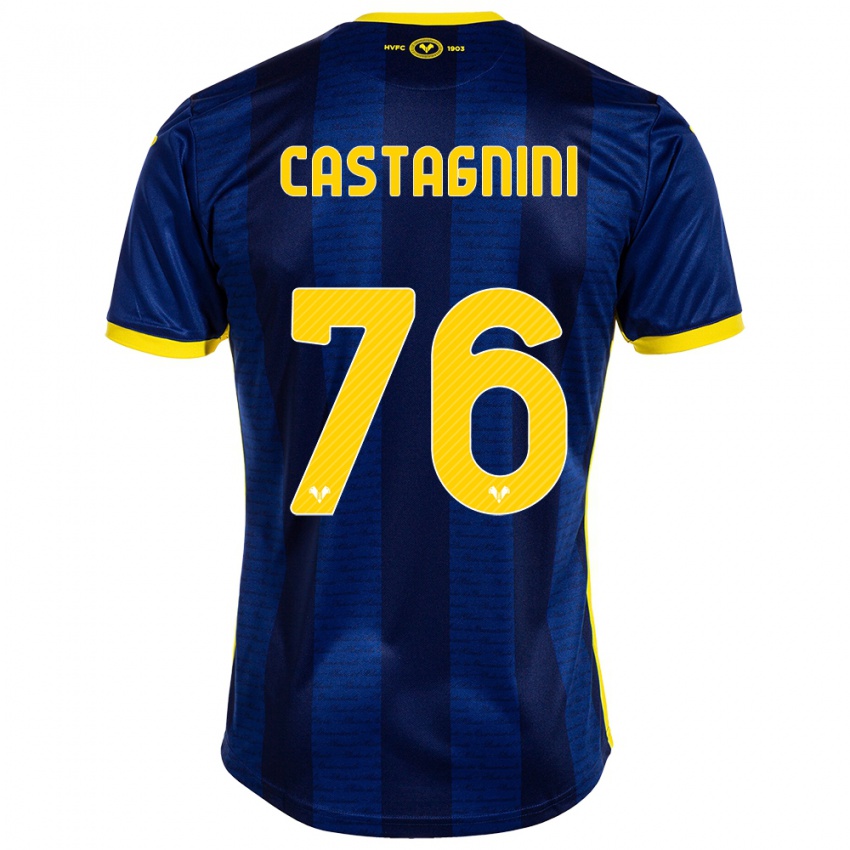 Herren Mirko Castagnini #76 Marine Heimtrikot Trikot 2023/24 T-Shirt