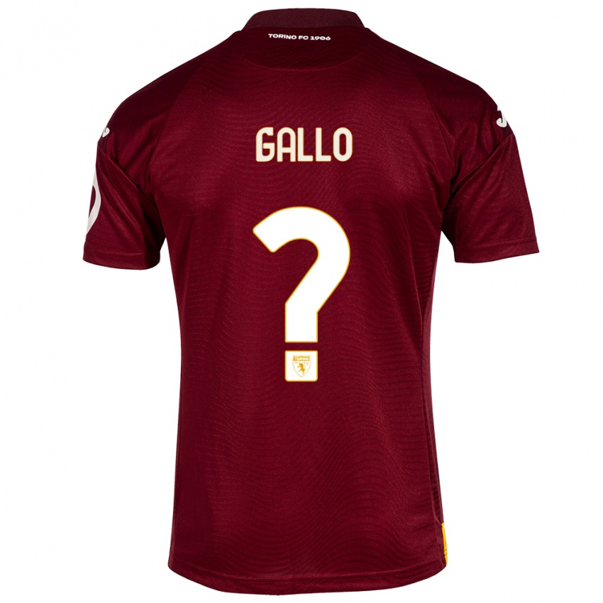 Herren Tommaso Gallo #0 Dunkelrot Heimtrikot Trikot 2023/24 T-Shirt