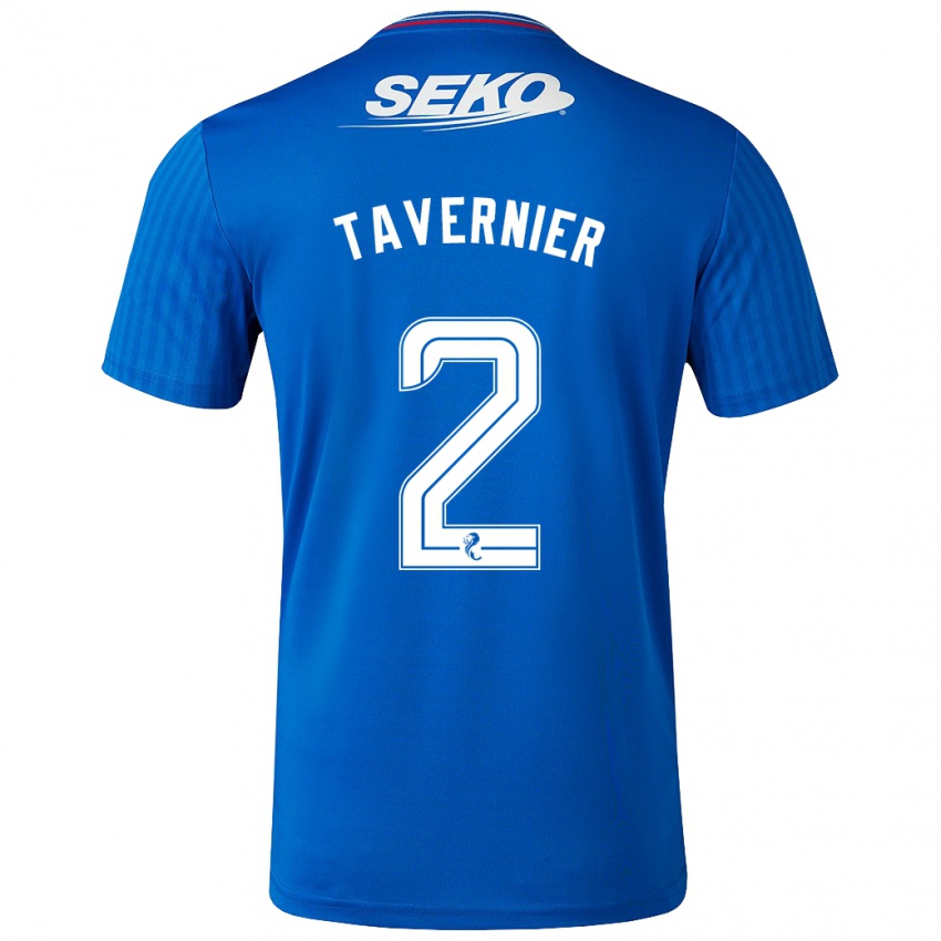 Herren James Tavernier #2 Blau Heimtrikot Trikot 2023/24 T-Shirt