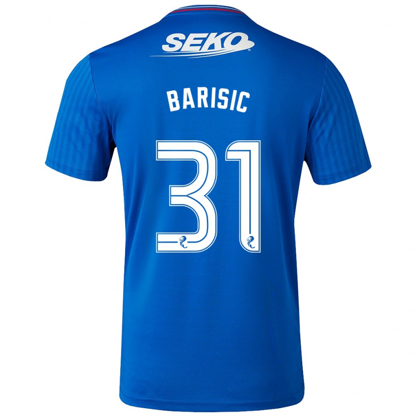 Herren Borna Barisic #31 Blau Heimtrikot Trikot 2023/24 T-Shirt