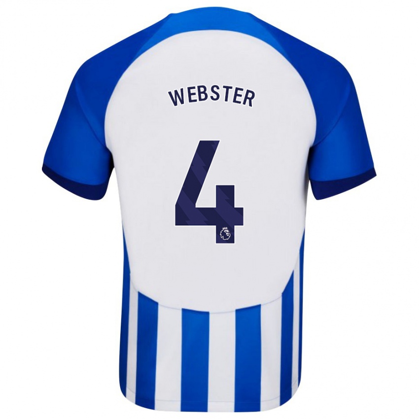 Herren Adam Webster #4 Blau Heimtrikot Trikot 2023/24 T-Shirt