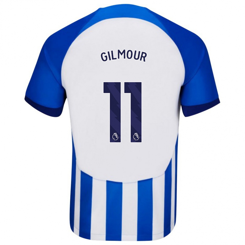 Herren Billy Gilmour #11 Blau Heimtrikot Trikot 2023/24 T-Shirt