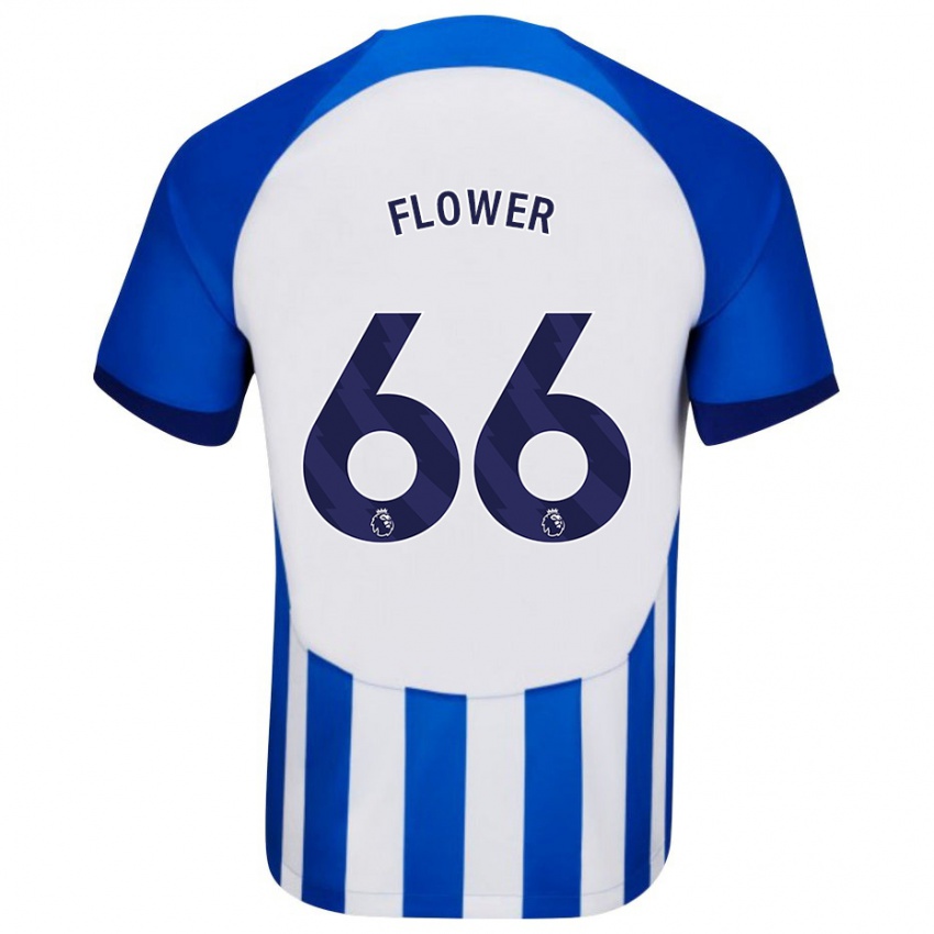 Herren Louis Flower #66 Blau Heimtrikot Trikot 2023/24 T-Shirt