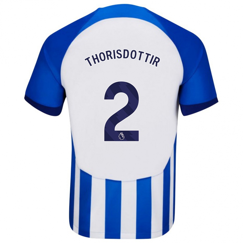 Herren Maria Thorisdottir #2 Blau Heimtrikot Trikot 2023/24 T-Shirt