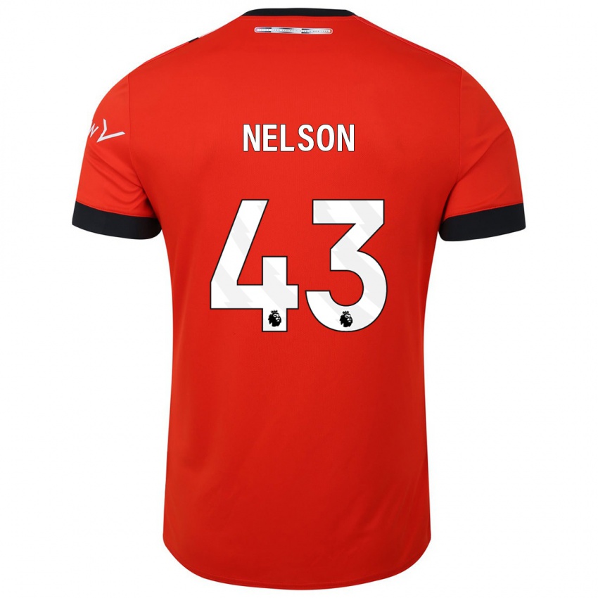 Herren Zack Nelson #43 Rot Heimtrikot Trikot 2023/24 T-Shirt