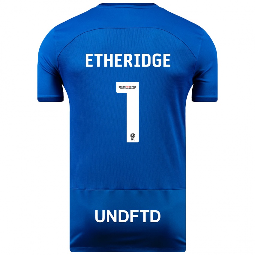 Herren Neil Etheridge #1 Blau Heimtrikot Trikot 2023/24 T-Shirt