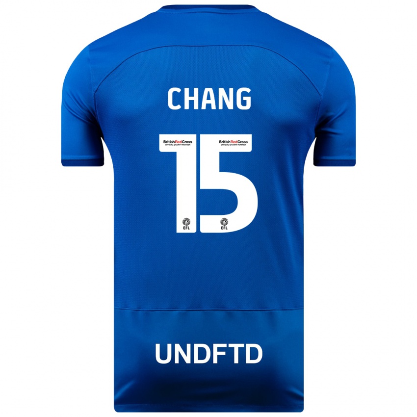 Herren Alfie Chang #15 Blau Heimtrikot Trikot 2023/24 T-Shirt
