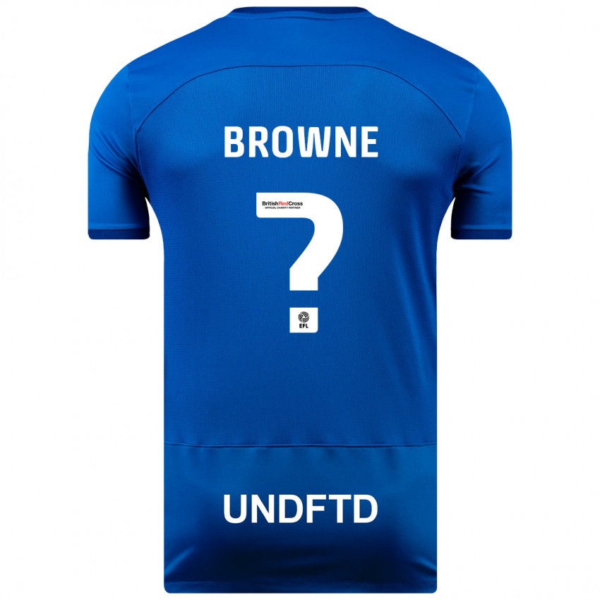 Herren Rico Browne #0 Blau Heimtrikot Trikot 2023/24 T-Shirt