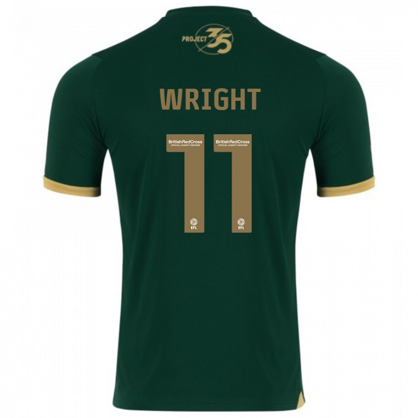 Herren Callum Wright #11 Grün Heimtrikot Trikot 2023/24 T-Shirt