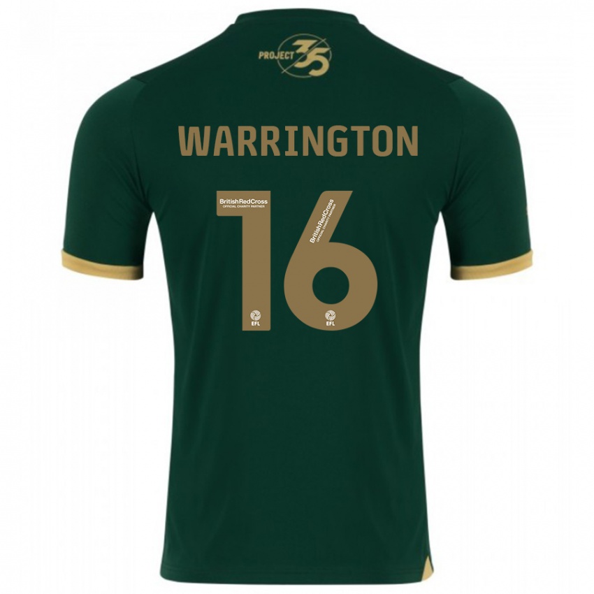 Herren Lewis Warrington #16 Grün Heimtrikot Trikot 2023/24 T-Shirt