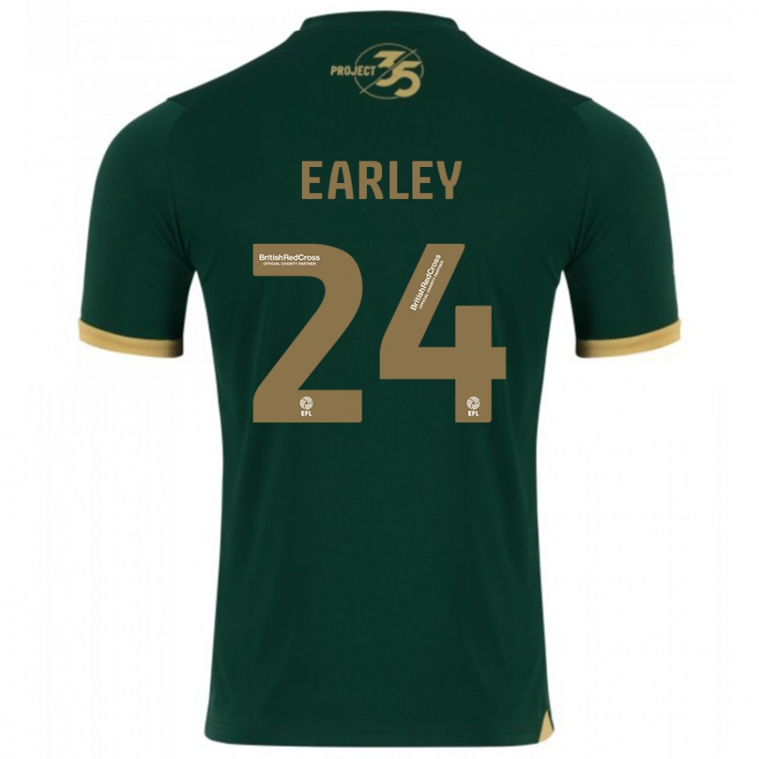 Herren Saxon Earley #24 Grün Heimtrikot Trikot 2023/24 T-Shirt