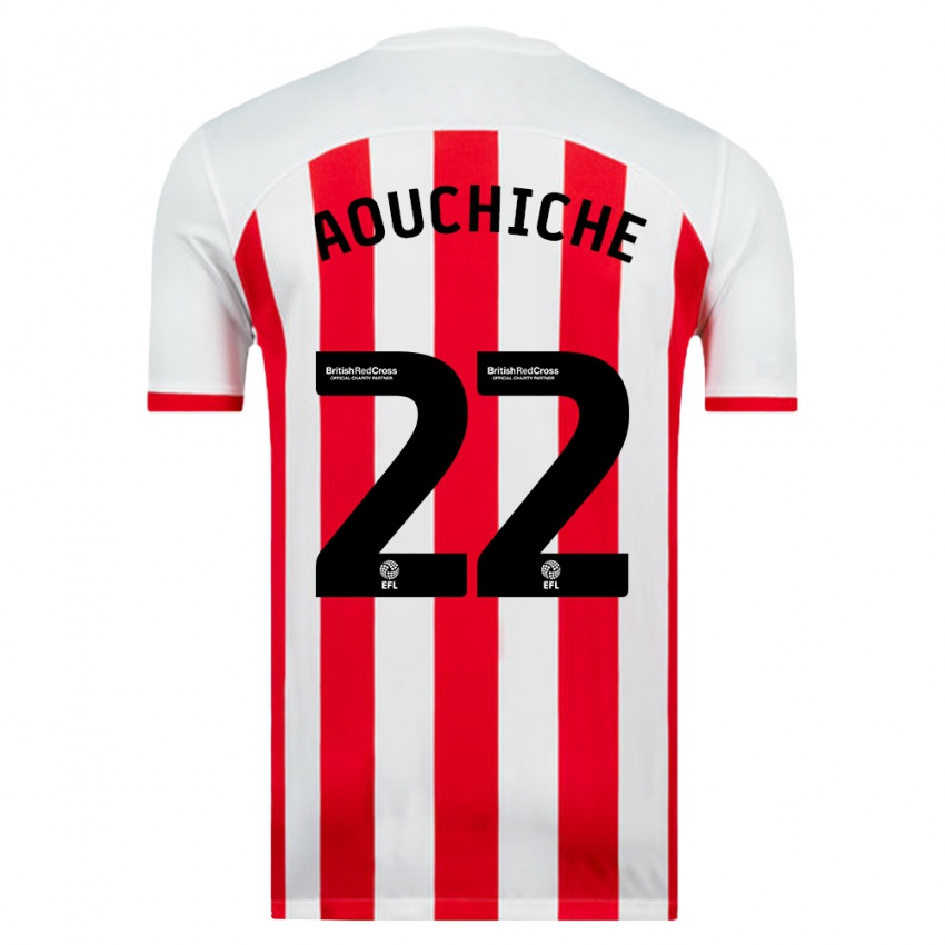 Herren Adil Aouchiche #22 Weiß Heimtrikot Trikot 2023/24 T-Shirt