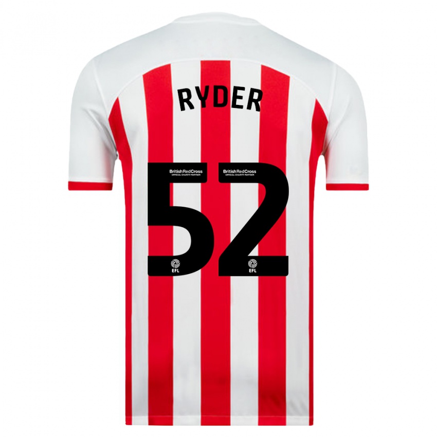 Herren Joe Ryder #52 Weiß Heimtrikot Trikot 2023/24 T-Shirt