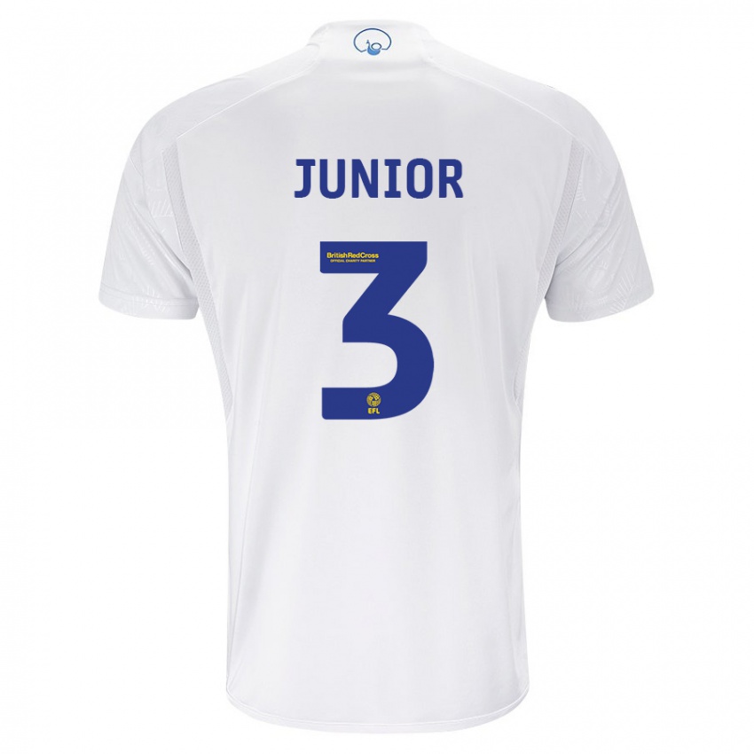 Herren Junior Firpo #3 Weiß Heimtrikot Trikot 2023/24 T-Shirt